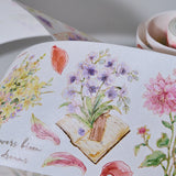 Taśma Washi Pre-Cut | Kwiatowa korespondencja