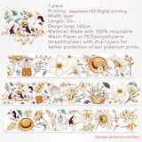 Taśma Washi Pre-Cut | Króliczy ogród