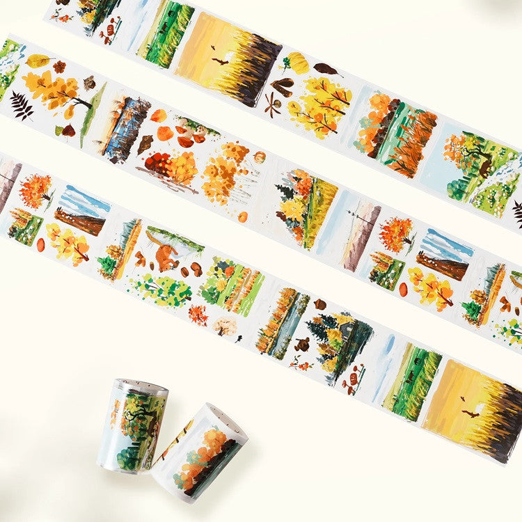 Taśma Washi Pre-Cut | Jesienne liście