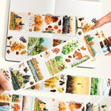 Taśma Washi Pre-Cut | Jesienne liście