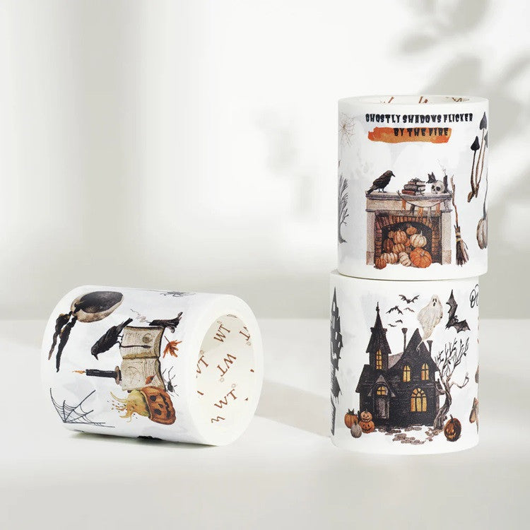Zestaw naklejek w taśmie Washi | Nawiedzony dom