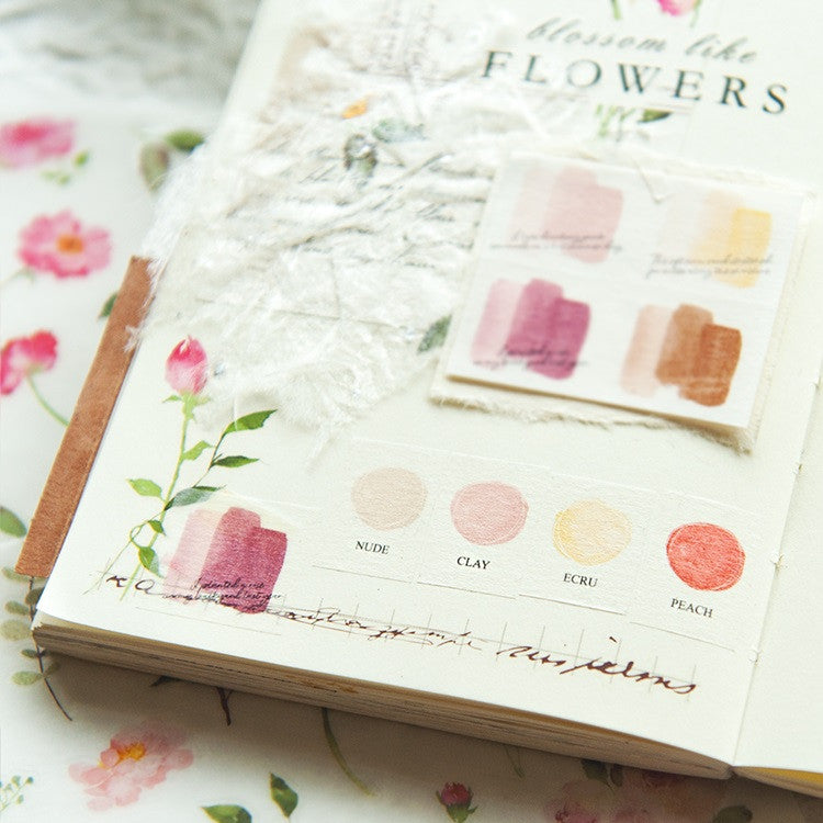 Zestaw naklejek Mini Tin Palette Watercolor | 05