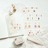 Zestaw naklejek Mini Tin Palette Watercolor | 05