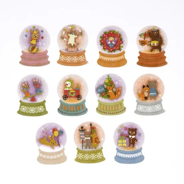 Naklejki Washi w taśmie | Śnieżne kule