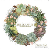 Zestaw pocztówek kwadratowych | Świąteczne wianki