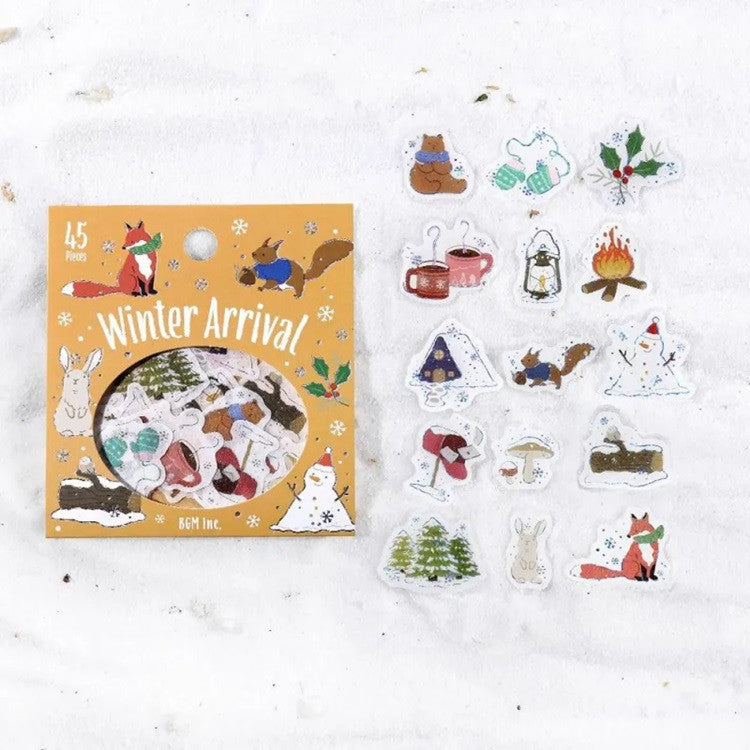 Zestaw naklejek | Nadejście zimy