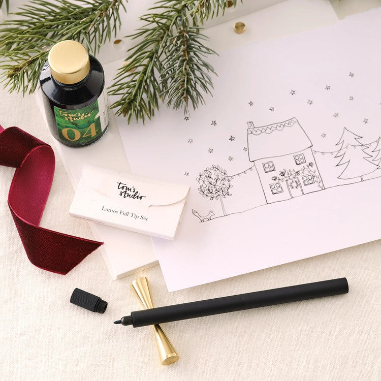 Zestaw prezentowy Tom's Studio Cienkopis Lumos Pro Duo Tip | Czarny