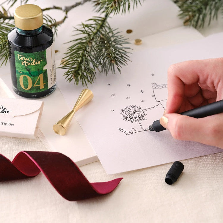 Zestaw prezentowy Tom's Studio Cienkopis Lumos Pro Duo Tip | Czarny