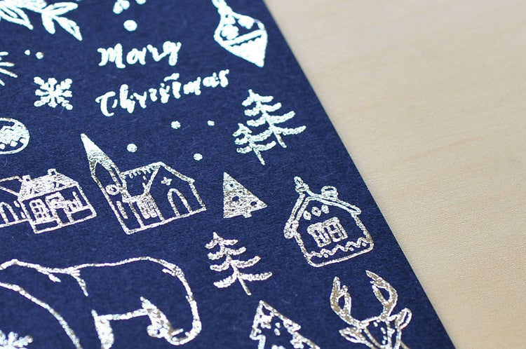 Naklejki transferowe srebrne | Wesołych Świąt