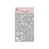 Naklejki transferowe srebrne | Wesołych Świąt