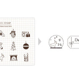 Zestaw stempli silikonowych Icon | Edycja Świąteczna | Świąteczne Drobiazgi