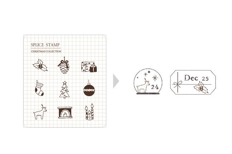 Zestaw stempli silikonowych Icon | Edycja Świąteczna | Świąteczne Drobiazgi