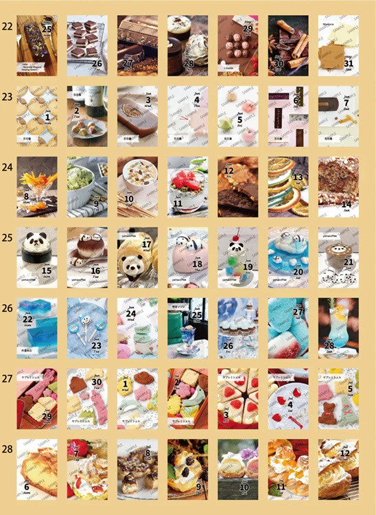 Kalendarz dzienny himekuri 2026 | Słodycze