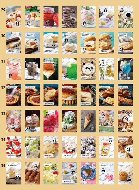 Kalendarz dzienny himekuri 2026 | Słodycze