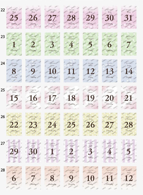 Kalendarz dzienny himekuri 2026 | Awairo