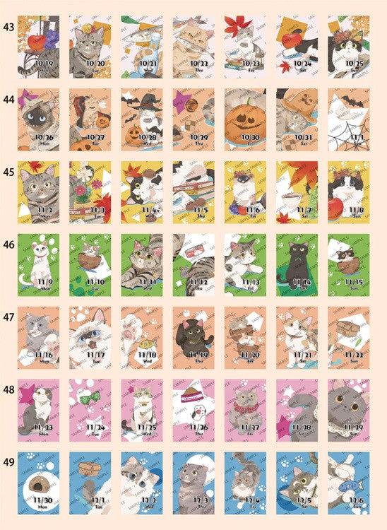 Kalendarz dzienny himekuri 2026 | Koty