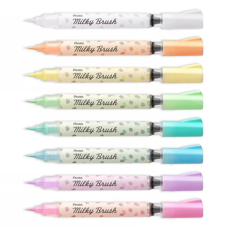 Zestaw Pisaków Pędzelkowych Pentel Milky Brush
