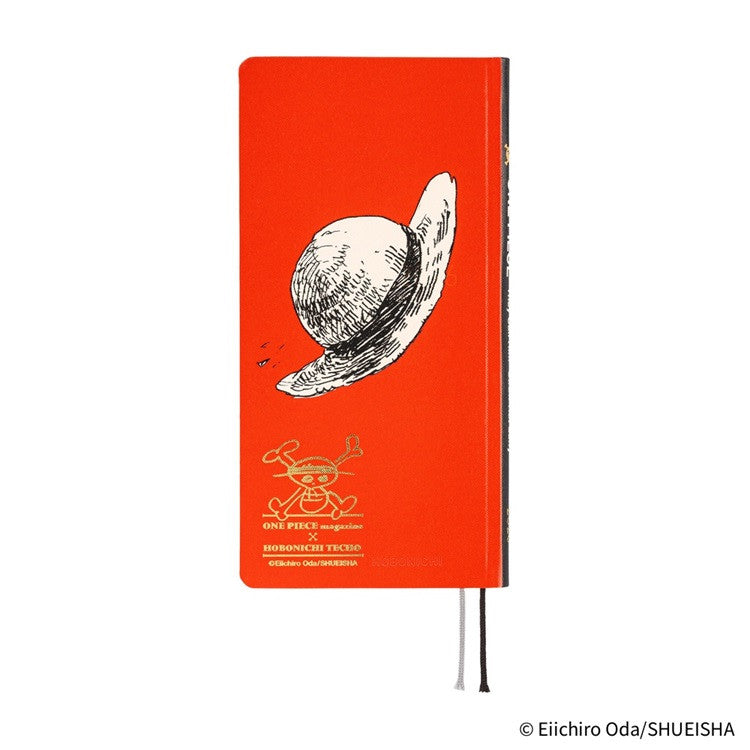 Kalendarz tygodniowy 2026 Hobonichi Techo Weeks | One Piece: Straw Hat Luffy (Red) | Edycja angielska