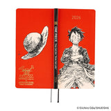 Kalendarz tygodniowy 2026 Hobonichi Techo Weeks | One Piece: Straw Hat Luffy (Red) | Edycja angielska