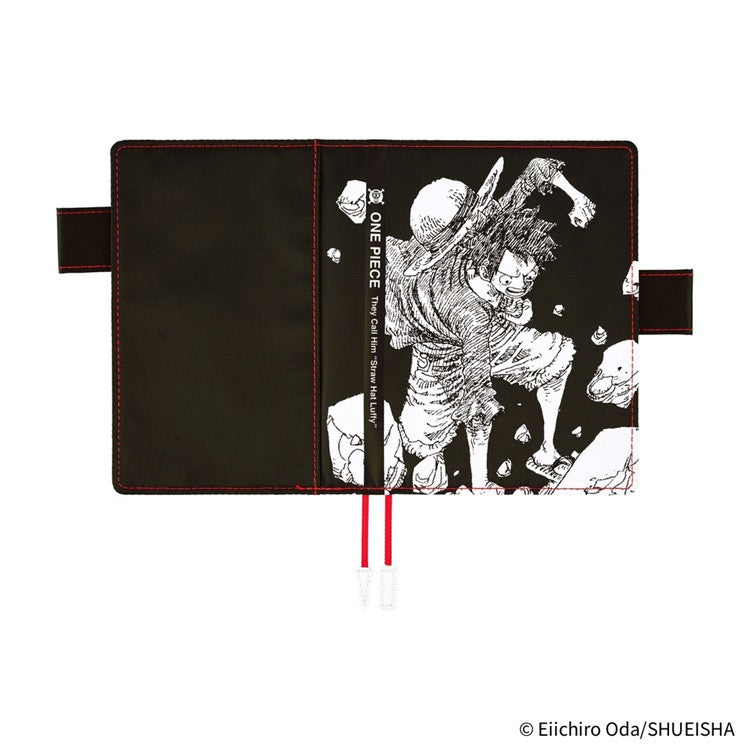 Okładka na kalendarz Hobonichi Techo A6 | One Piece: Straw Hat Luffy (Black)