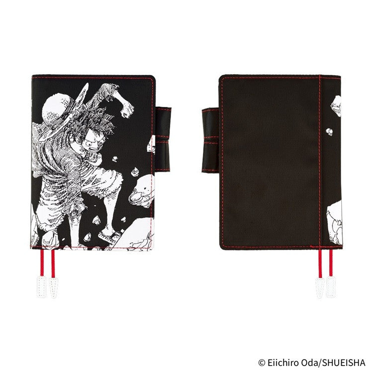 Okładka na kalendarz Hobonichi Techo A6 | One Piece: Straw Hat Luffy (Black)