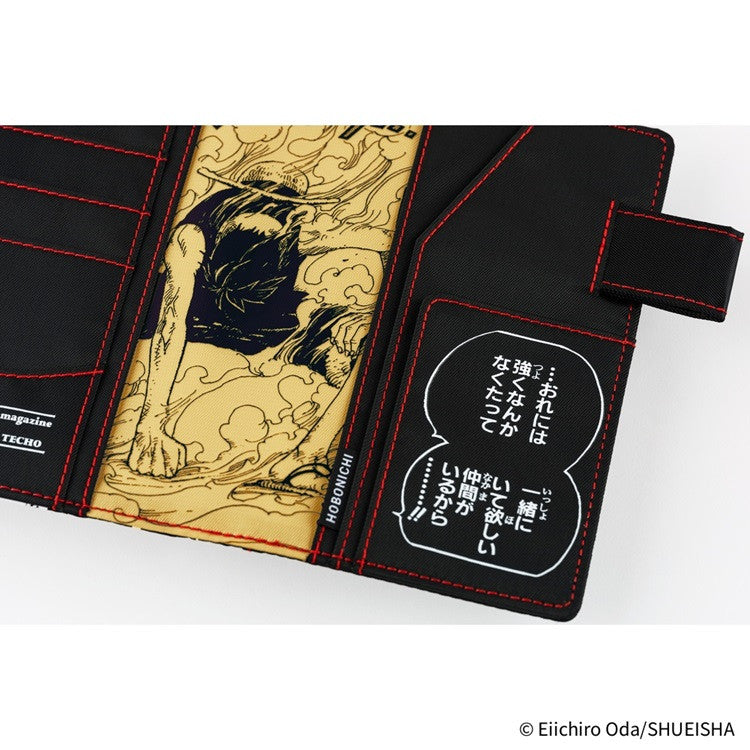 Okładka na kalendarz Hobonichi Techo A6 | One Piece: Straw Hat Luffy (Black)