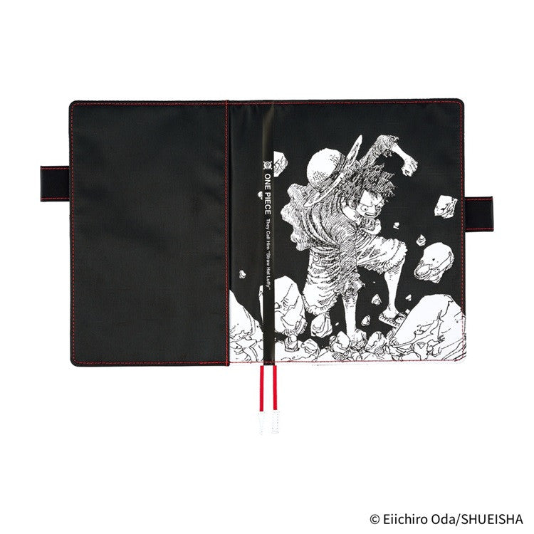 Okładka na kalendarz Hobonichi Techo A5 | One Piece: Straw Hat Luffy (Black)