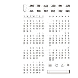 Zestaw pieczątek | Kalendarz