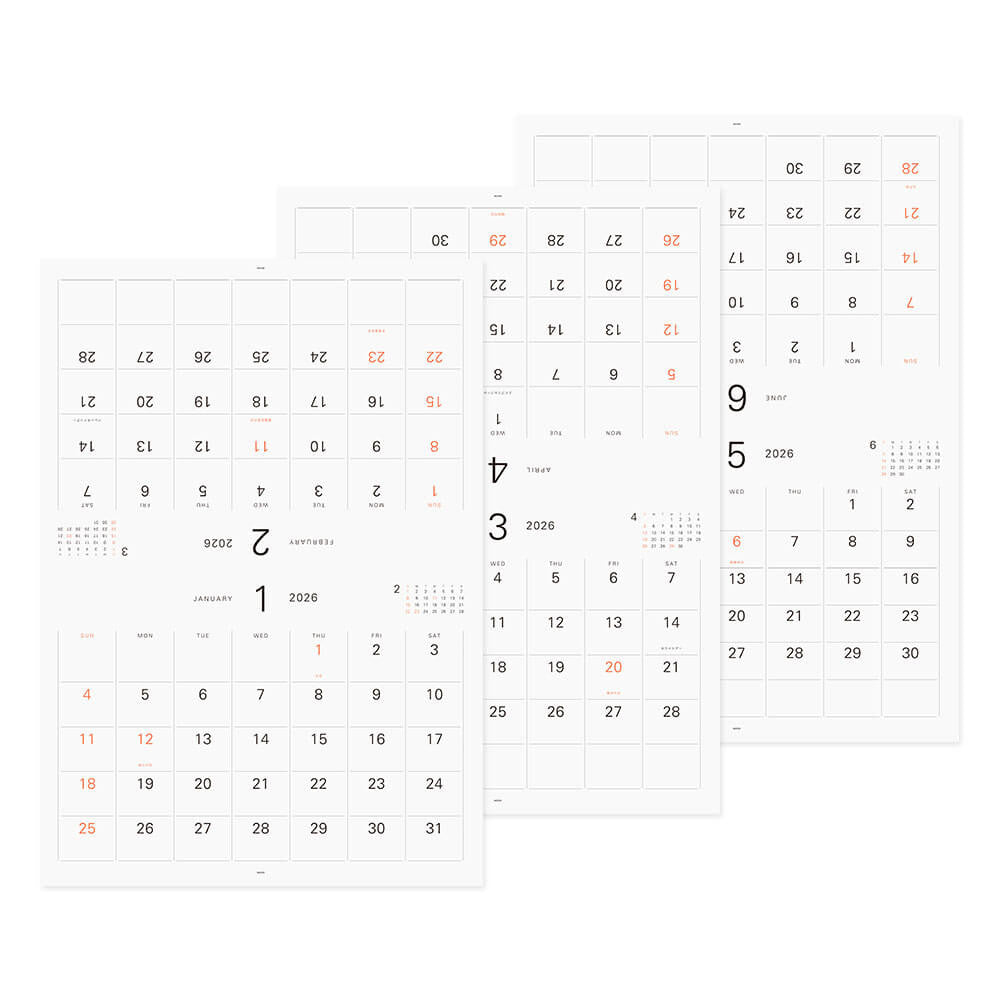 Wkład do kalendarza Midori Hanger 2026