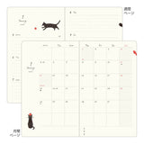 Kalendarz Midori Diary Book Type B6 2026 | Szary kot