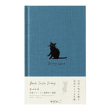 Kalendarz Midori Diary Book Type B6 2026 | Granatowy kot