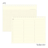 Kalendarz miesięczny Midori +Stand Diary B6 2026 | Beżowy