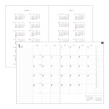 Kalendarz miesięczny Midori Flat Diary 2026 | A4