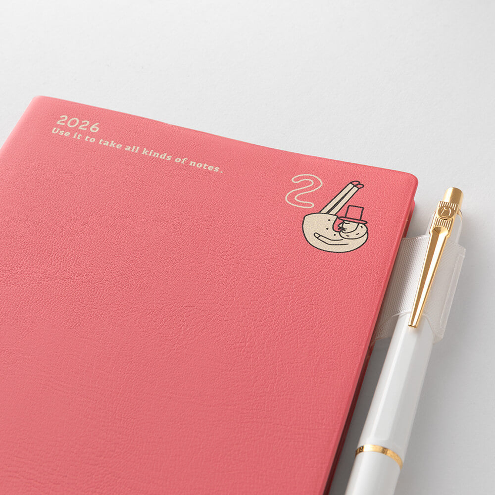 Kalendarz Midori Pocket A6 2026 | Ojisan | Miesięczny