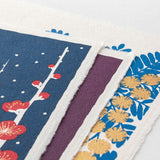 Kalendarz na ścianę Midori 2026 | Echizen Washi S | Kwiaty