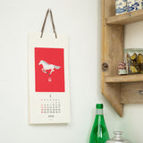 Kalendarz na ścianę Midori 2026 | Echizen Washi S | Zwierzęta