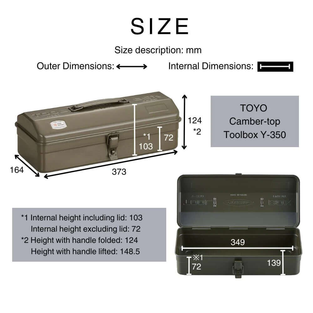 Skrzynka Toyo Steel Camber-top Y-350 | Niebieskoszara