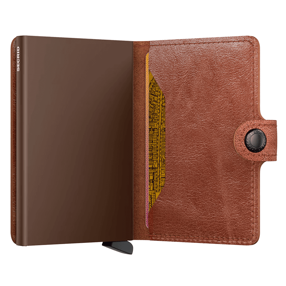 Portfel SECRID Miniwallet Vintage | Cognac