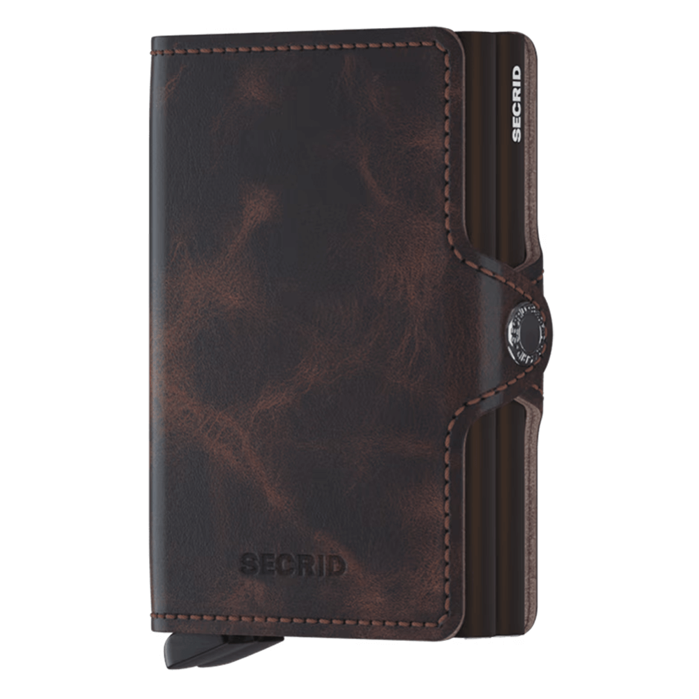 Portfel SECRID Twinwallet Vintage | Chocolate