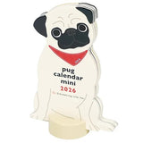 Mini kalendarz na biurko | Mops