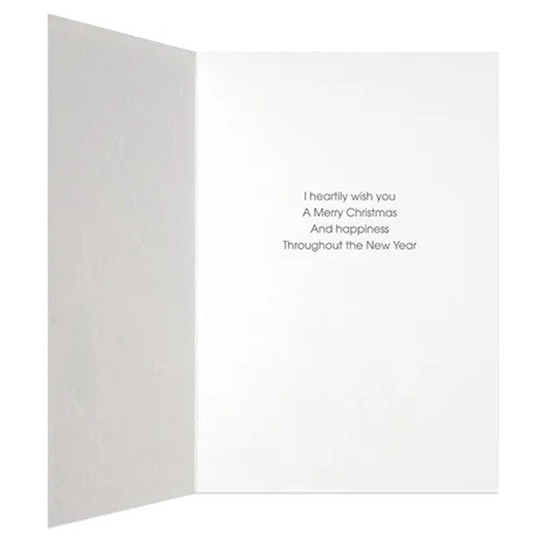 Kartka Świąteczna | Mikołaj na nartach