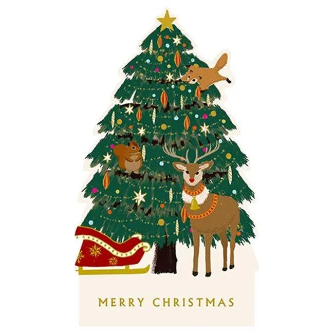 Mini Kartka Świąteczna 3D | Las