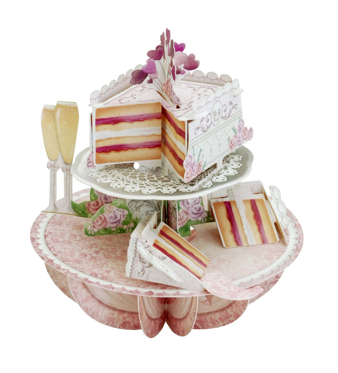 Kartka Okolicznościowa Santoro Pirouettes | Tort Weselny