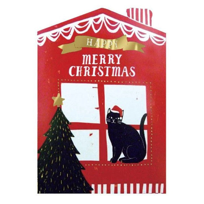 Kartka Świąteczna 3D | Kot