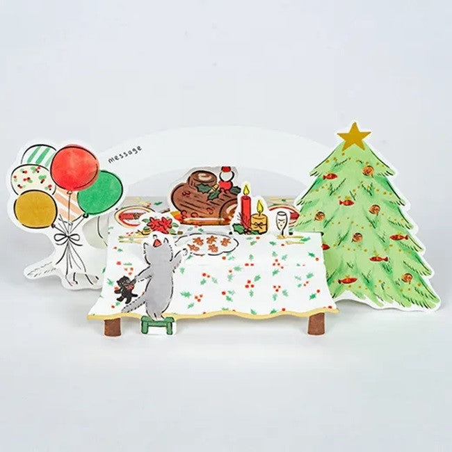 Kartka Świąteczna 3D | Kocia Wigilia