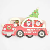 Kartka Świąteczna 3D |  Świąteczny Samochód