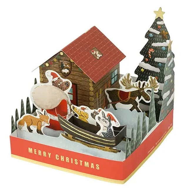 Kartka Świąteczna 3D |  Chatka