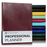 Kalendarz tygodniowy Professional Gallery Leather 2026 | Burgundowy