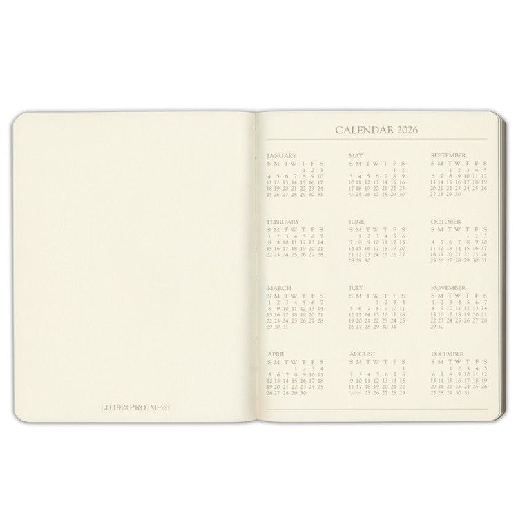 Kalendarz tygodniowy Professional Gallery Leather 2026 | Czarny