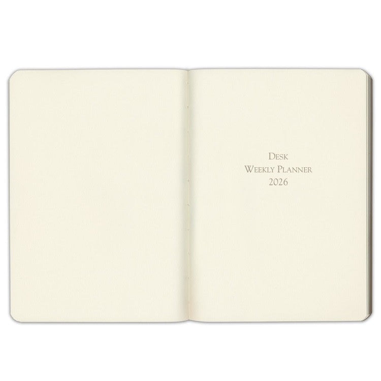 Kalendarz tygodniowy Gallery Leather 2026 | Burgundowy